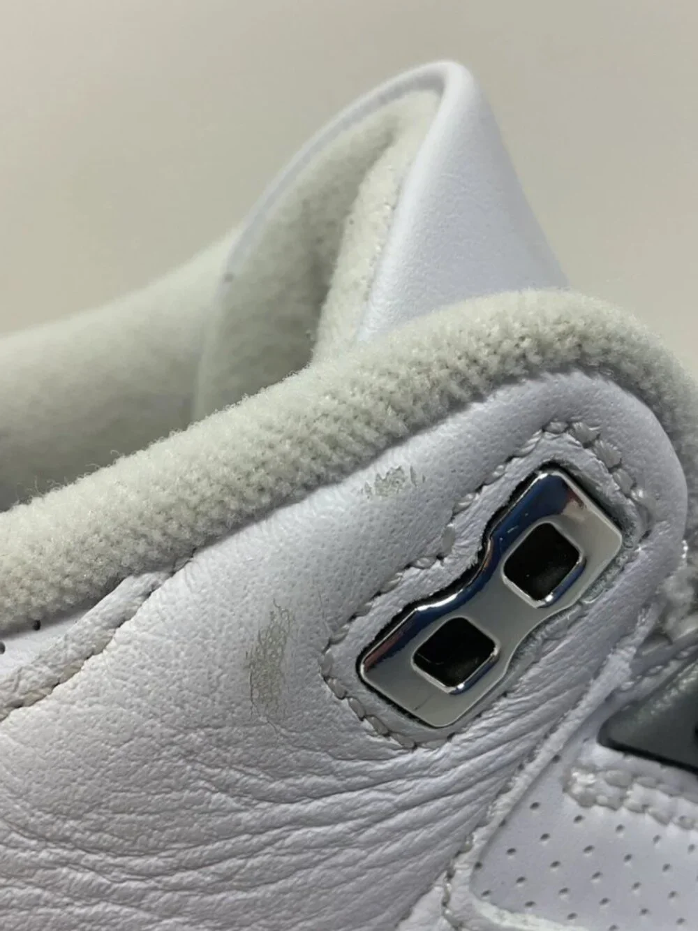 Air Jordan 3 Retro Pure Money Mens Size 9 White/Silver Sneakers CT8532-111